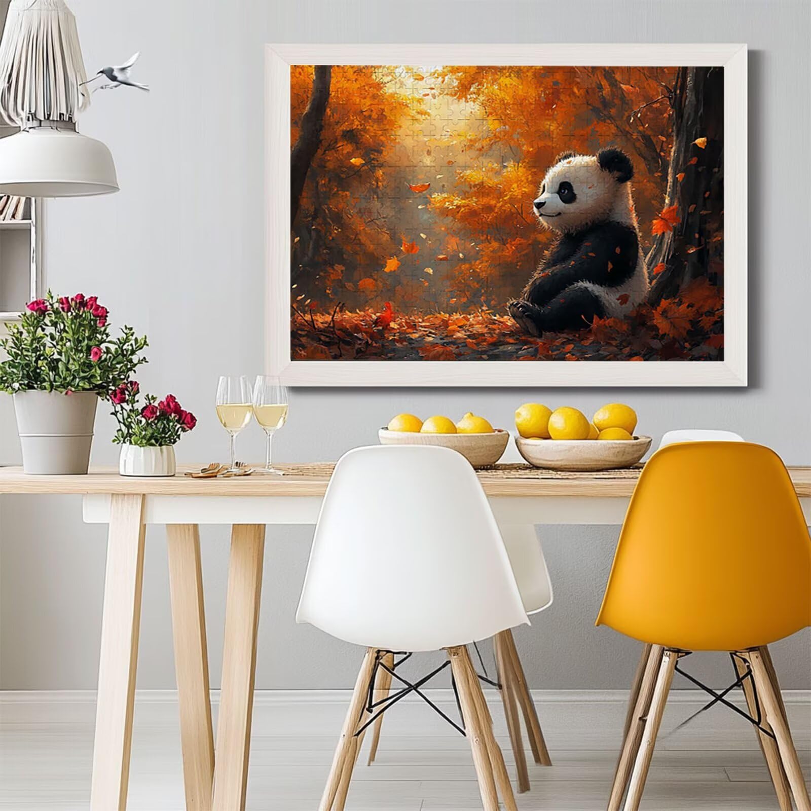Puzzle 1000 sztuk dorośli zwierzę puzzle drewniane klasyczne niemożliwe edukacyjne układanka ćwiczenie pamiętnik i intuicja wielkanocny prezent, z plakatem w zestawie kompaktowe pudełko może do