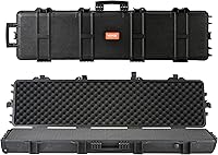 Vista 17 de VEVOR Rifle Case, Rifle Hard Case with 4 Layers Fully-protective Foams, Lockable Hard Gun Case with Wheels, IP67 Waterproof & Crushproof, for Rifles