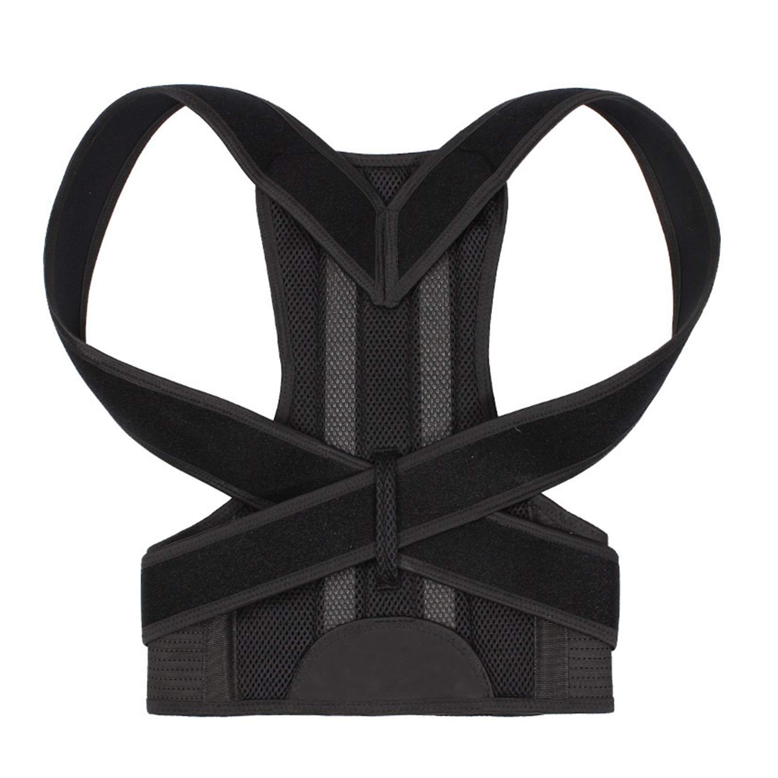 DSMYYXGS Corrección De Postura De Espalda Ajustable con Muñequera De Acero con Placa Cinturón De Soporte para Espalda Corsé De Postura Corrección para Hombres Y Mujeres (Size : X-Large)