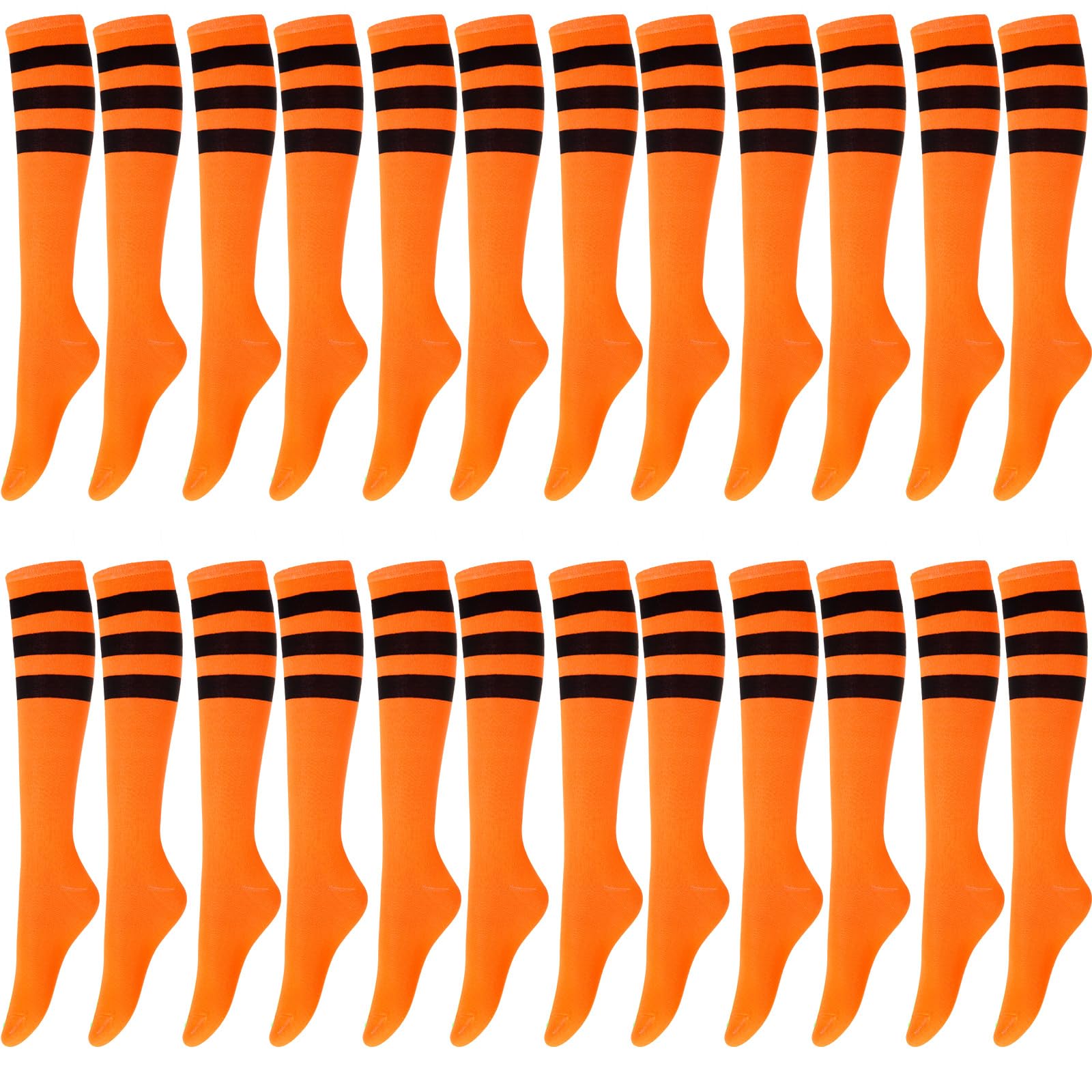 Hercicy 12 Pairs Knee High Tube Socks for Women
