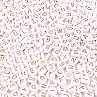 Vista 15 de 900 cuentas acrílicas de letras del alfabeto, letras coloridas del alfabeto, cuentas de cubo negro para pulseras de la amistad y regalos