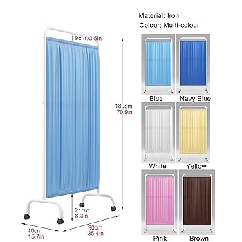 ファイヤースクリーン　衝立 Amazon｜屏風 パーテーション 衝立 車輪付き医療プライバシー