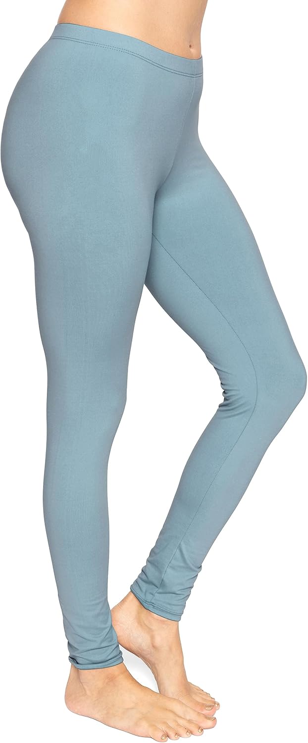 STRETCH IS COMFORT Women's Ultra Buttery Smooth Cotton Leggings | Small to 5X