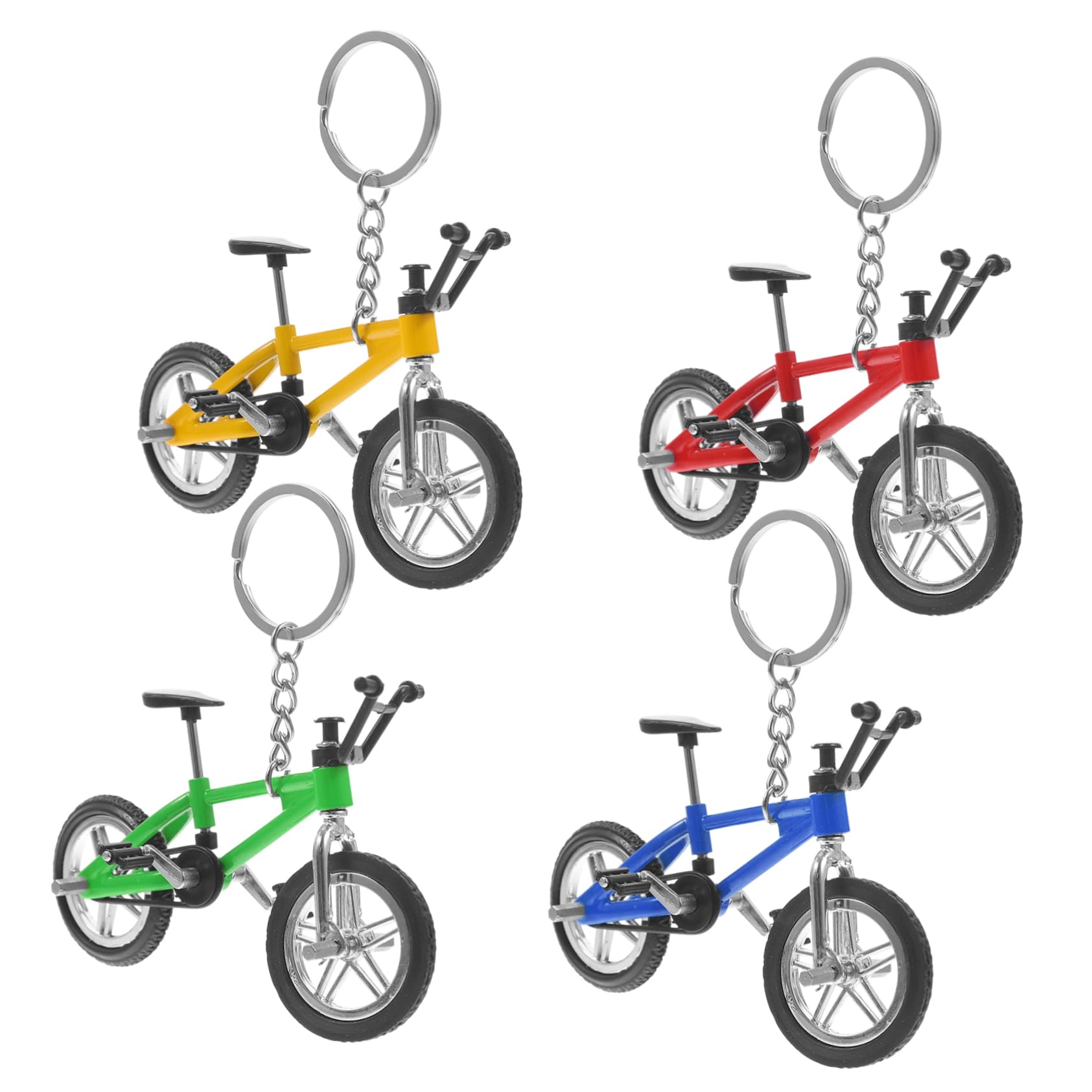 COLLBATH 20pezzi Miniature Biciclette Portachiavi Decorativi Per Collezionisti e Appassionati Design Realistico
