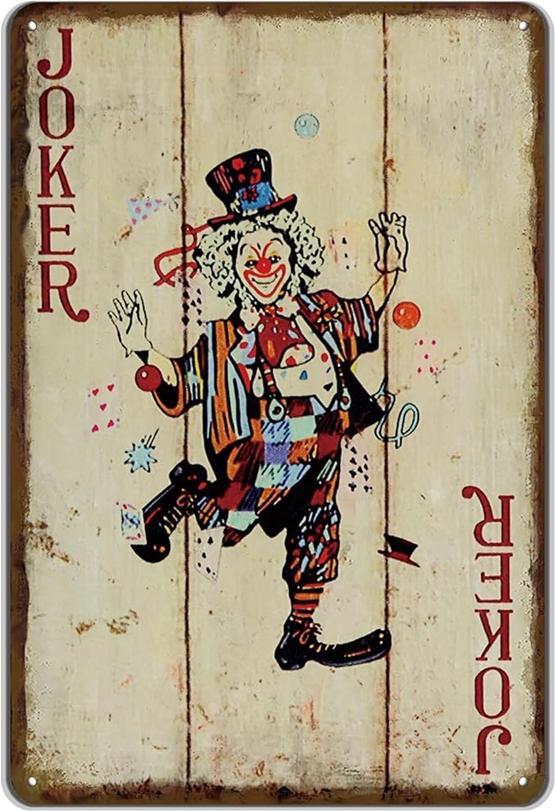 GYQYJPFZM Vintage Poker Wall-Art Metal Sign Retro Tin Sign for Man Cave Home Cafe Pub Bar Shop Decor 8 X 12 in