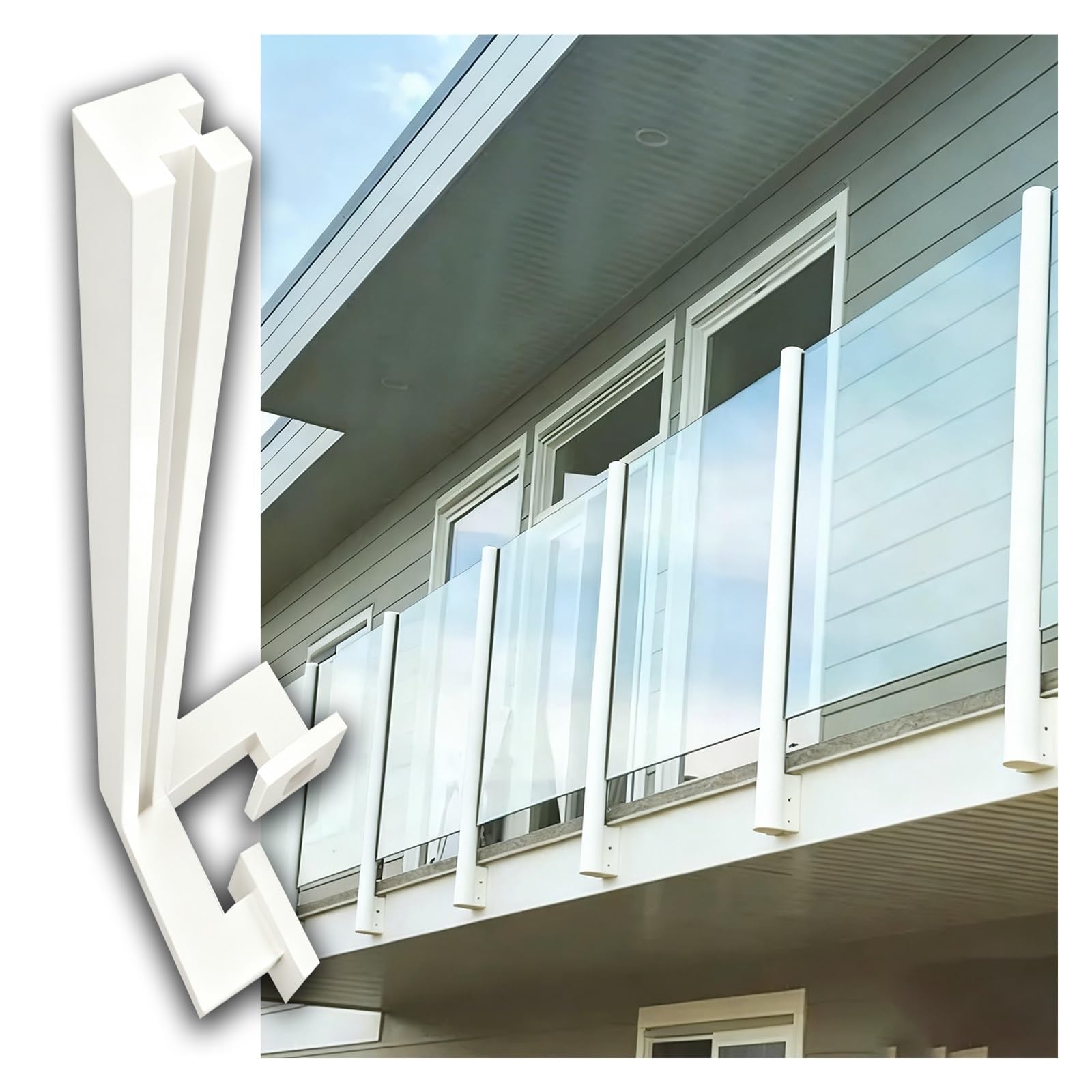 Garde-corps en verre anti-UV pour sécuriser un balcon sans occulter la lumière