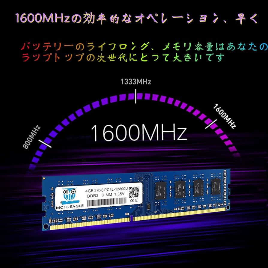 DDR3L-1600 PC-12800D ECCメモリ 4GB ×2枚 計8GB DDR3L-1600 PC-12800D ECCメモリ 4GB ×2枚 計8GB