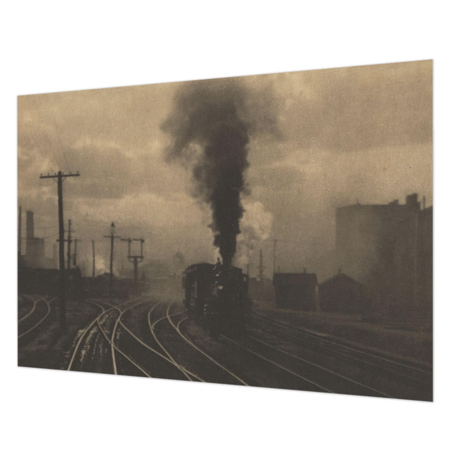 Papier peint paysage industriel intissé pour une chambre moderne