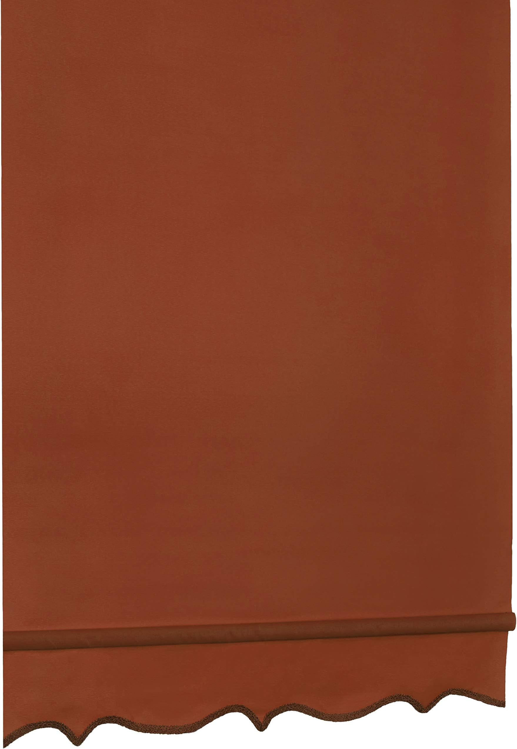 Whitehouse Aurora Scallop Edged Terracotta 180cms Wide Roller Blind