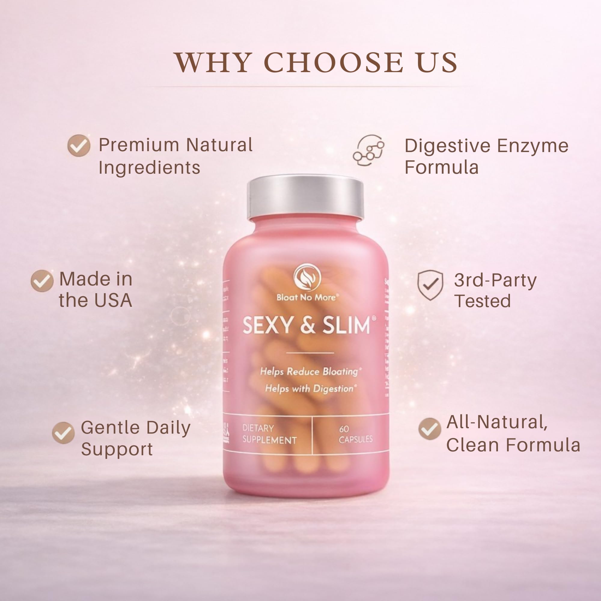 Amazon.com: Bloat No More Digestive Enzymes - Sexy and Slim