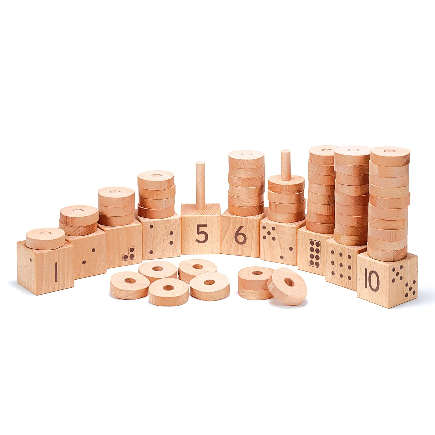 Yellow Door 1-10 Number Stacker - Count and Learn Through Fun and Play