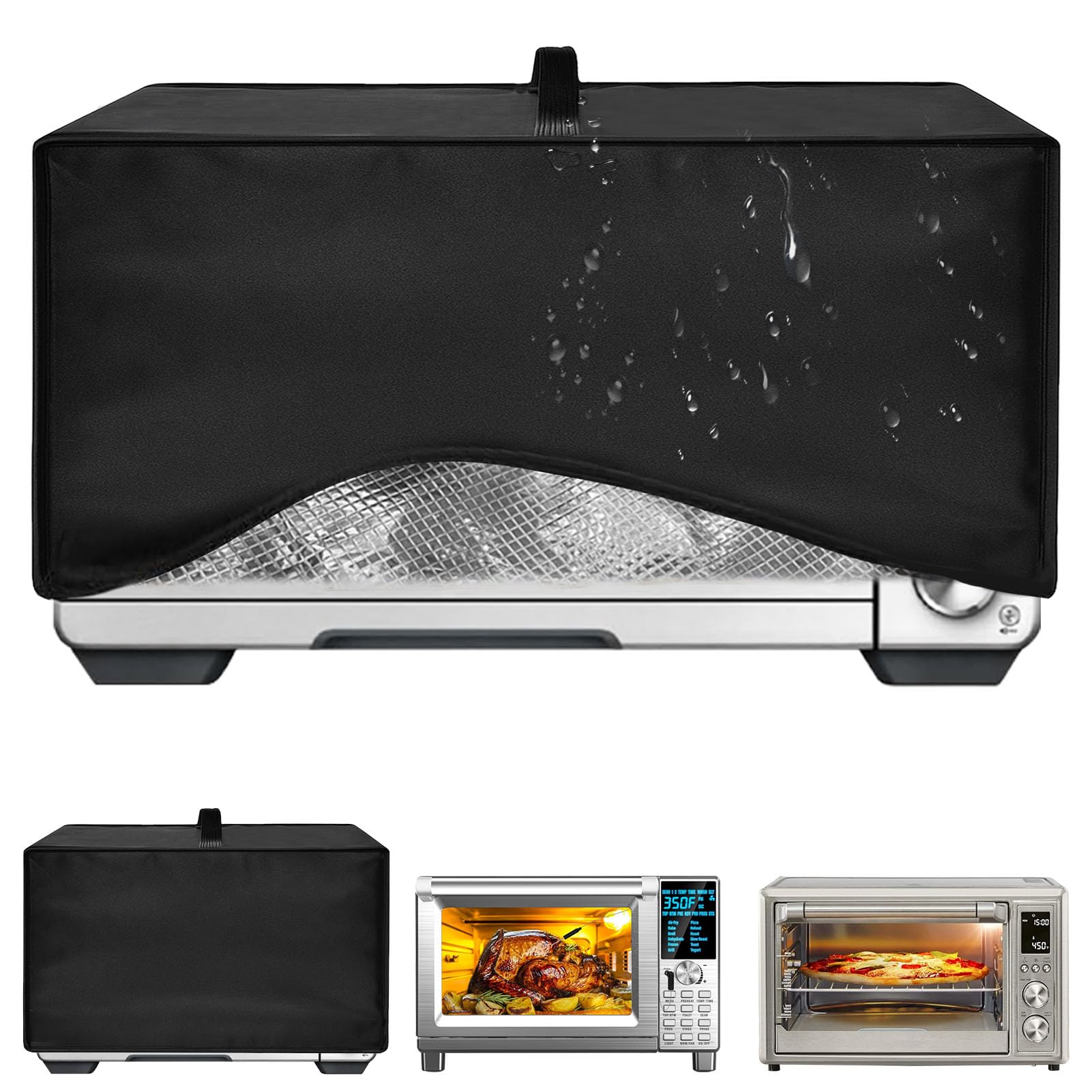 Toaster Oven Air Fryer Cover, Heat-Resistant Waterproof Dust-proof Kitchen Appliance Covers Compatible with Breville Smart Oven Air Fryer Pro BOV900BSS Nuwave Bravo Air Fryer Toaster Smart Oven