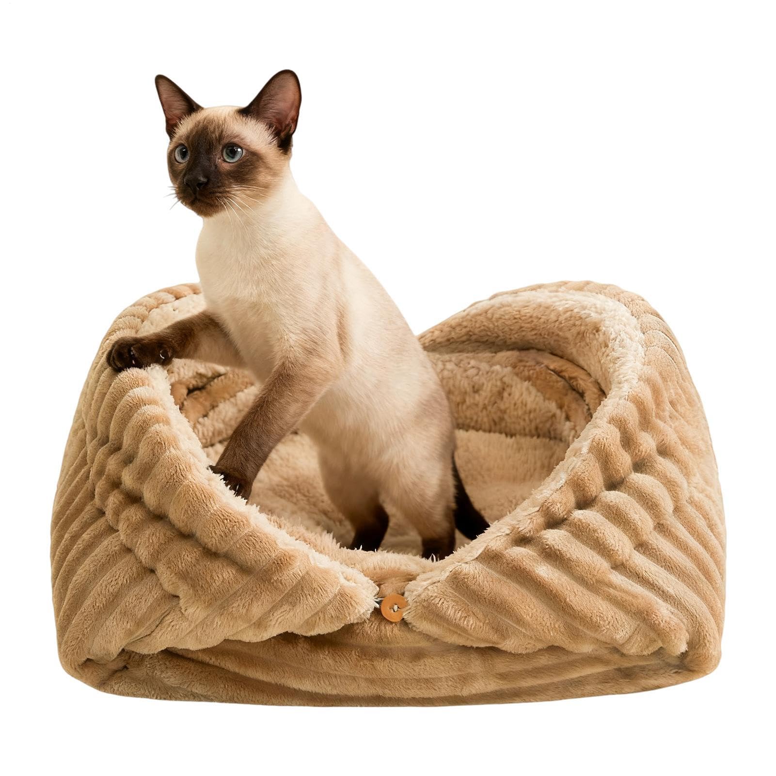 Maison pour chat pour sol froid et grand couchage d'hiver pour chien