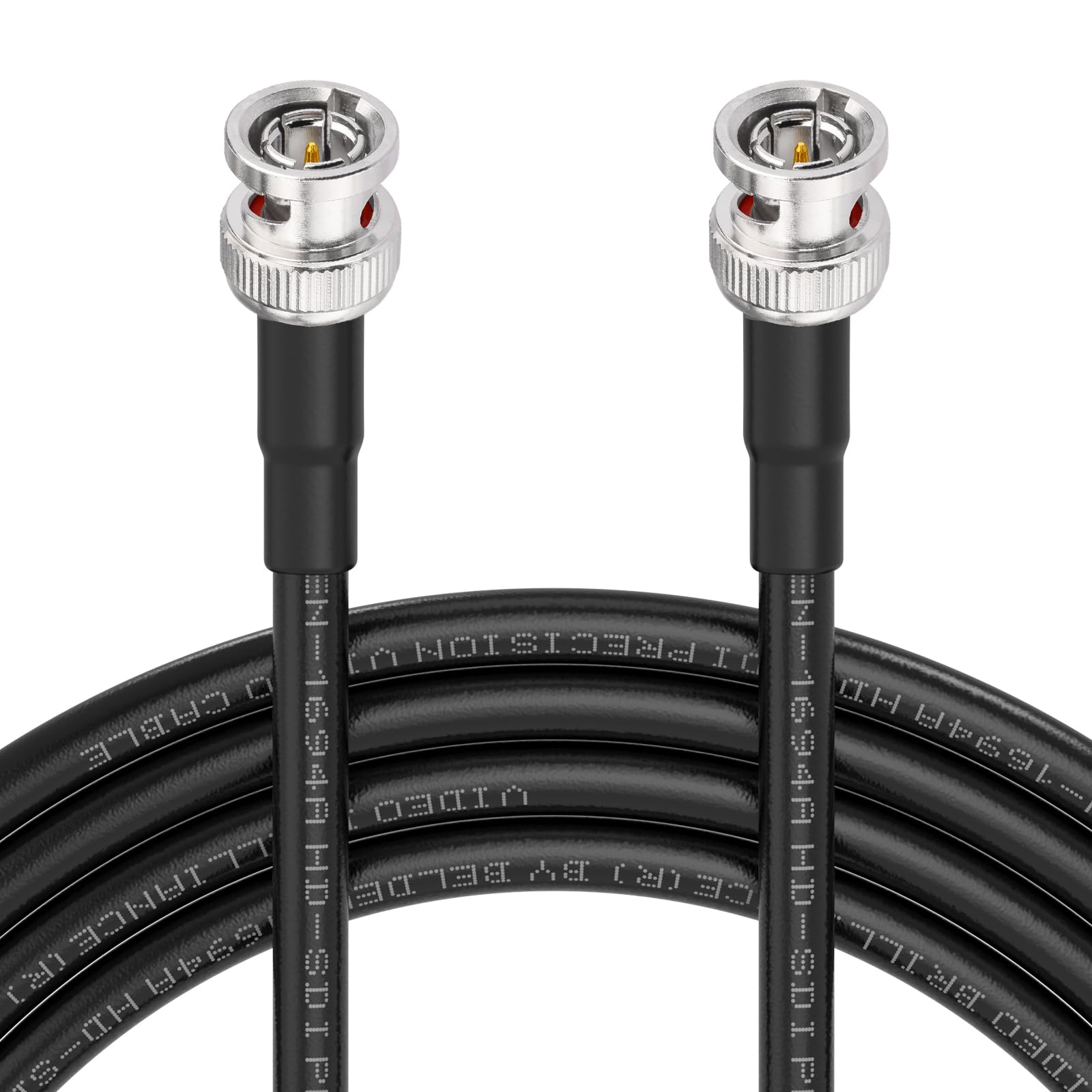 Superbat Kabel SDI 3G/6G/12G 3 m Cyfrowy kabel audio BNC męski na męski Belden 1694A 75 Ohm, czarny do kamer i sprzętu wideo, obsługuje HD-SDI/3G-SDI/4K/8K (1 sztuka)