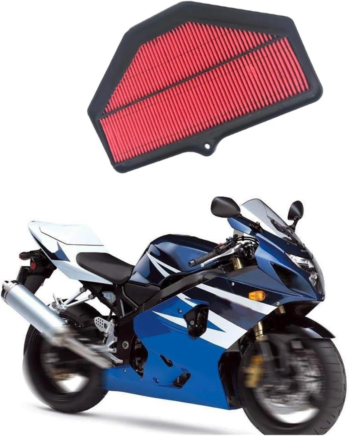 Motorcycle Air Filter Intake Cleaner for GSXR600 GSXR750 2004-2005 13780-29G00
