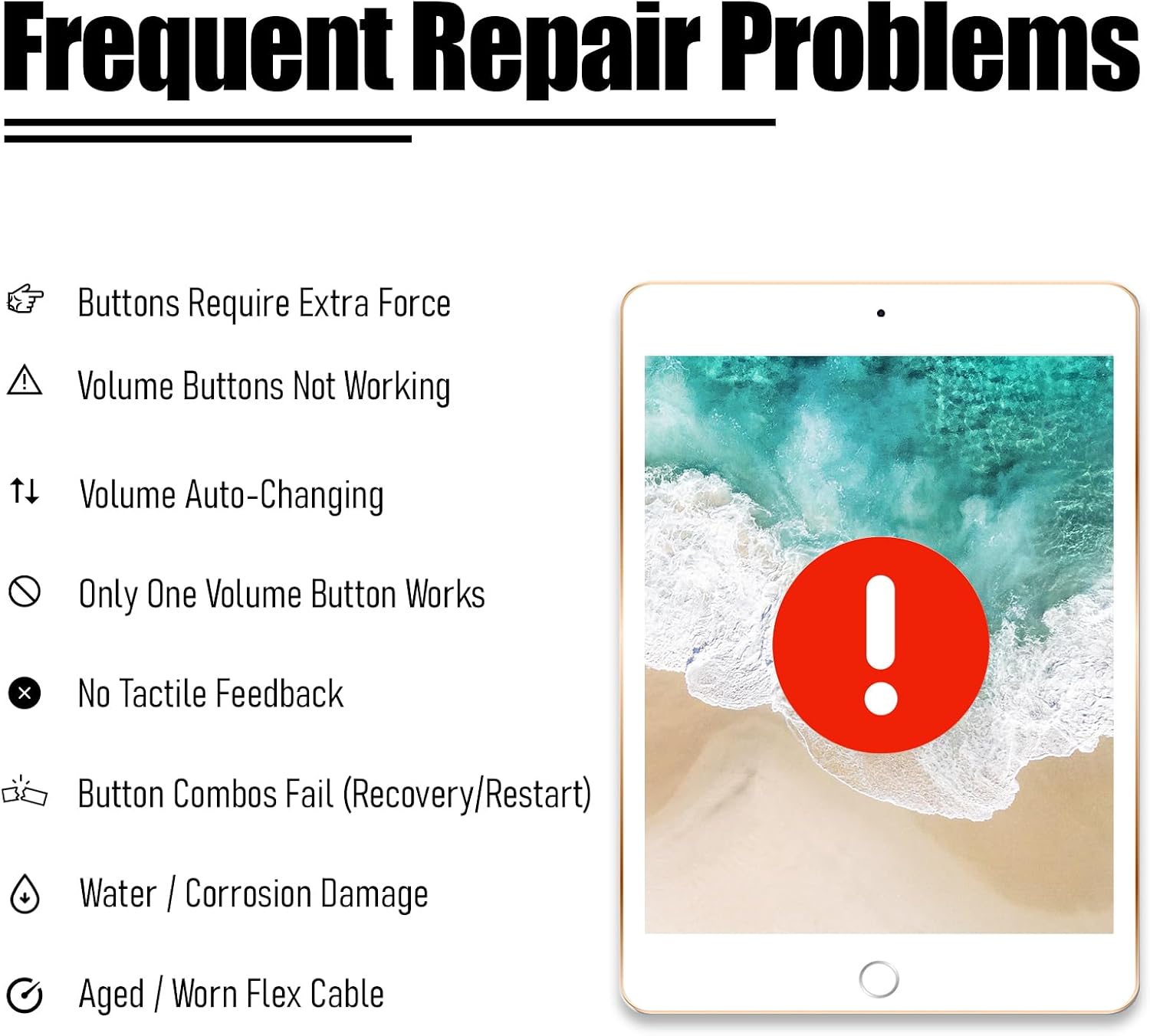 for iPad mini 6 8.3-inch (6th Generation, 2021) Volume Button Flex Cable Replacement Compatible with A2568
