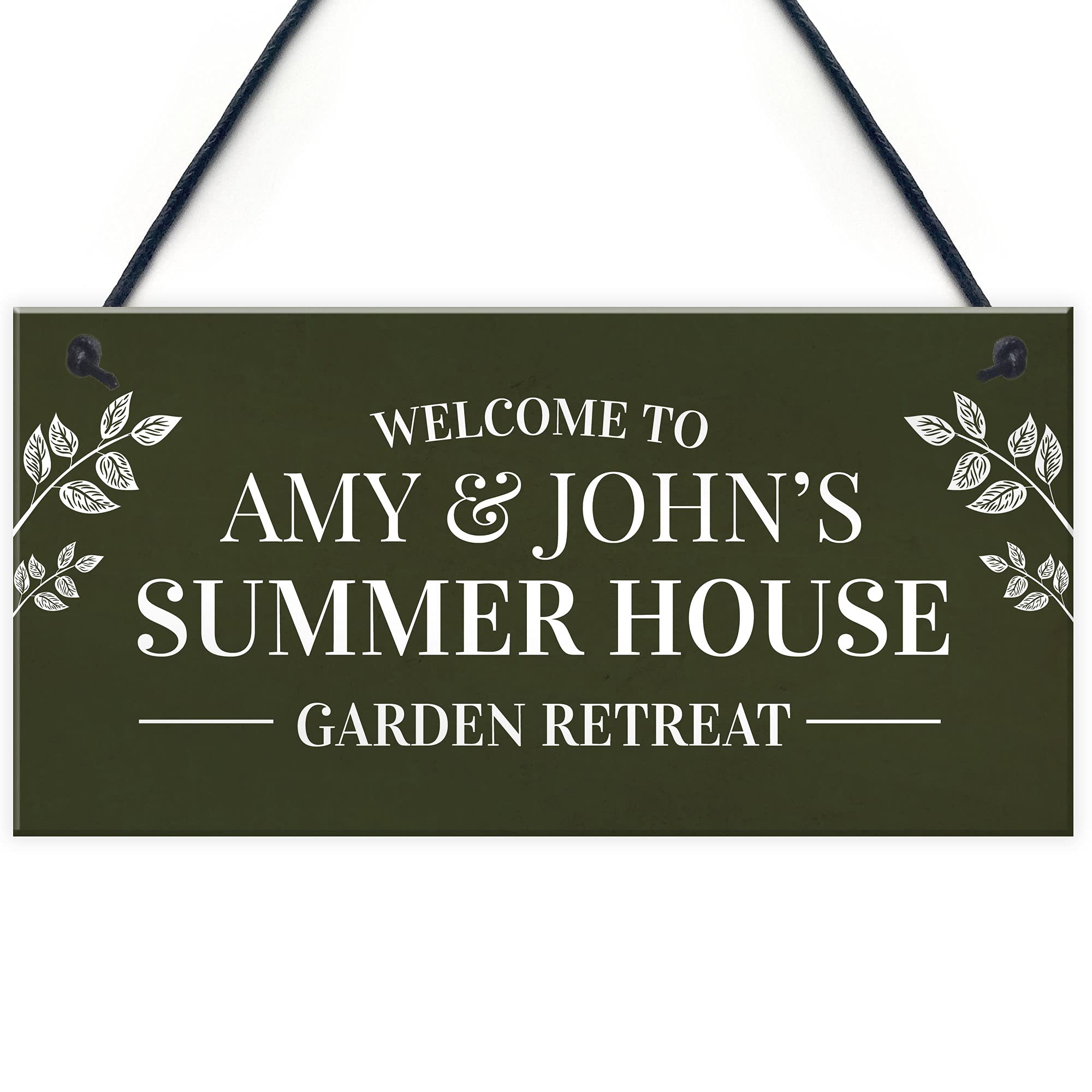 Red Ocean Personalised Summer House Garden Hanging Garden Shed Sign Home Decor Gifts