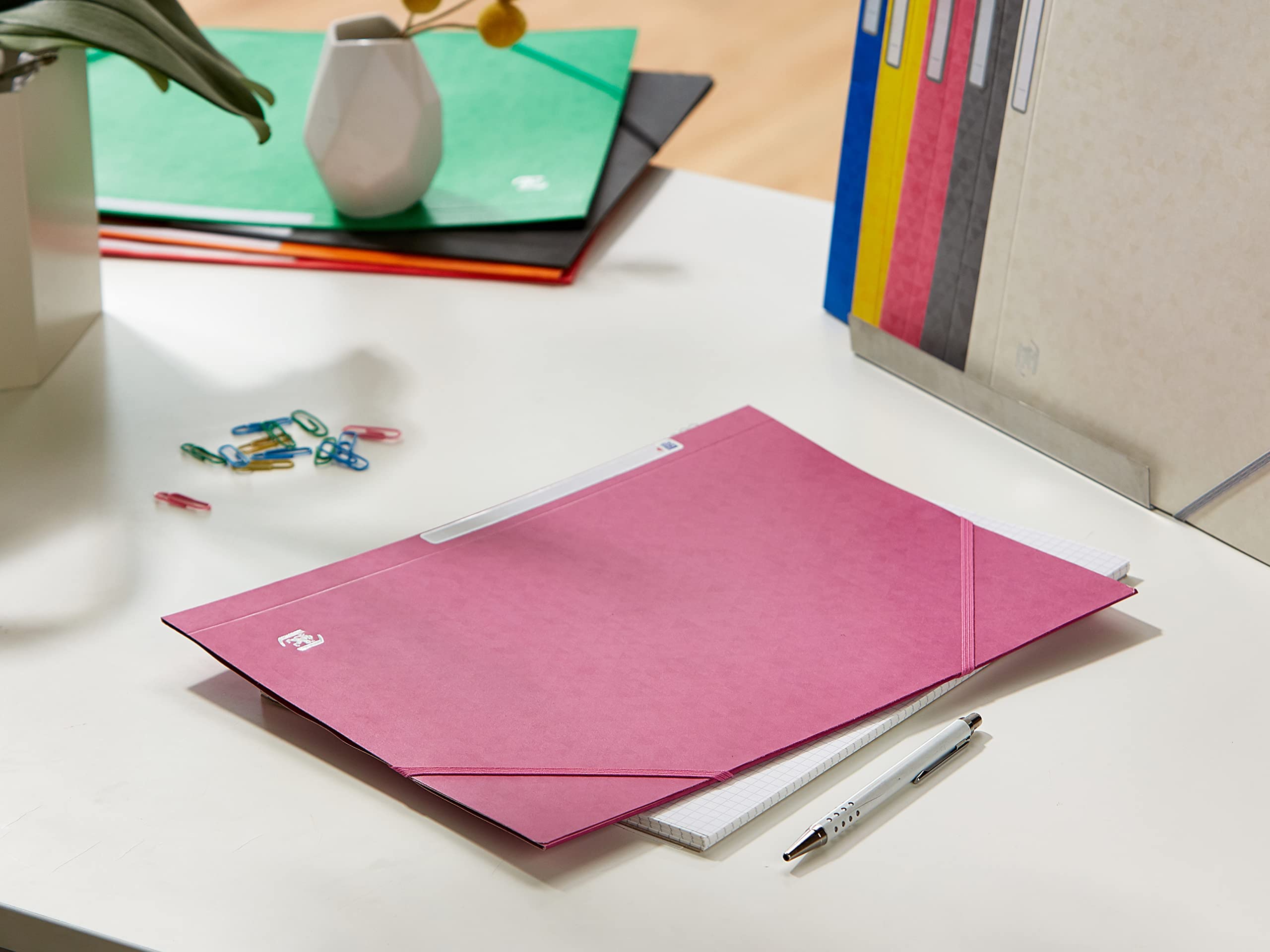 Oxford TopFile+ teczka na dokumenty, 3 klapki, z gumowymi taśmami, A4, 10 sztuk