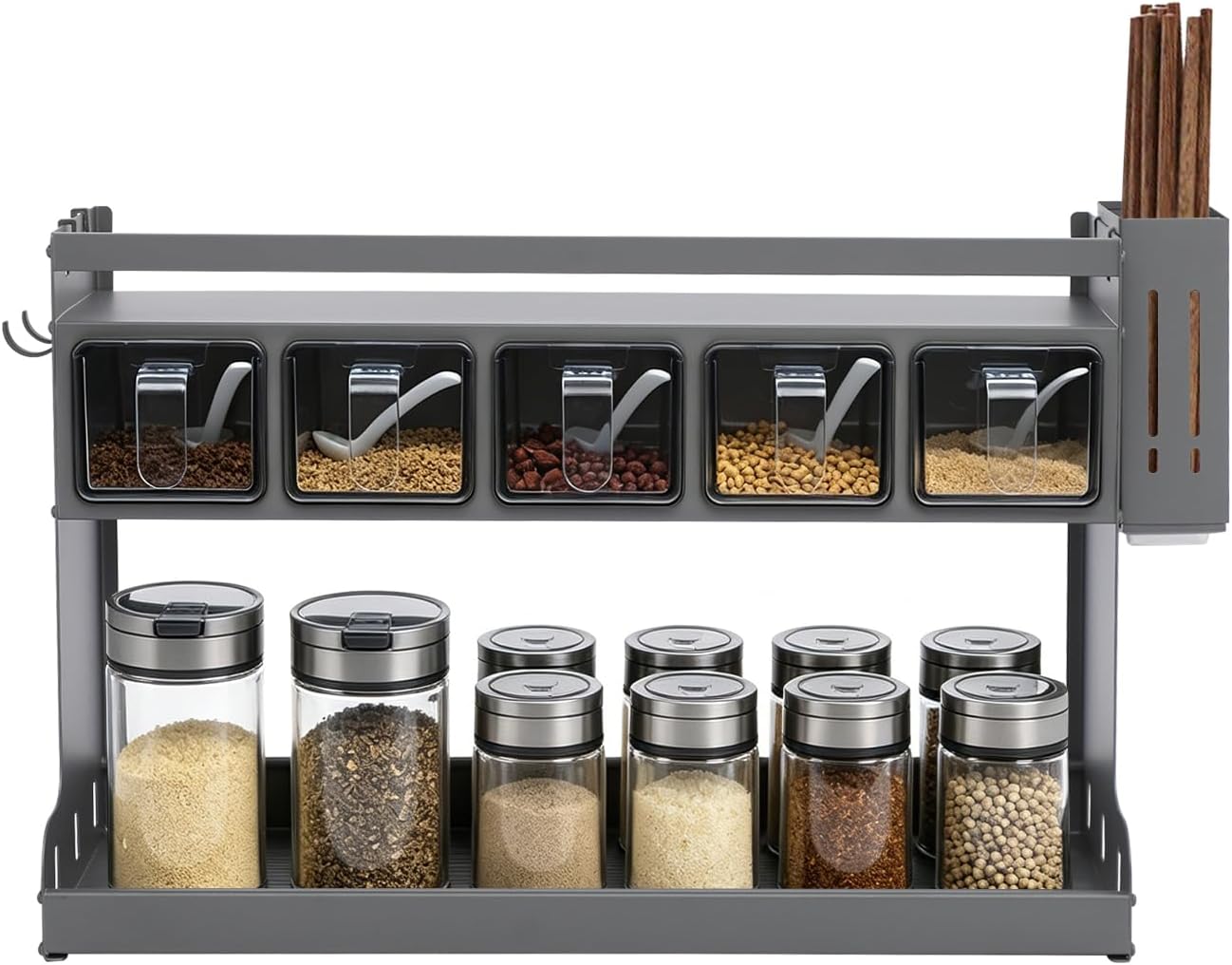 3-Tier Kitchen Seasoning Shelf, Spice Racks, Countertop Spice Rack