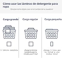 Vista 6 de The Clean People Hojas de detergente para ropa - Jabón para lavar - Ultra concentrado, embalaje reciclable, combate manchas - Aroma fresco, paquete