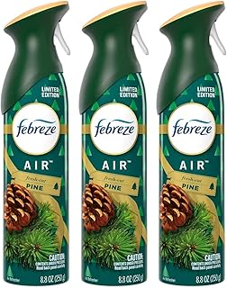 Febreze Air - Air Freshener Spray - Limited Edition - Winter Collection 2017 - Fresh-Cut Pine - Net Wt. 8.8 OZ (250 g) Per Bottle - Pack of 3 Bottles