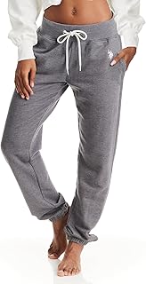 U.S. Polo Assn. Womens Sweatpants with Pockets, French Terry Womens Joggers or Cuffed Leg Sweats