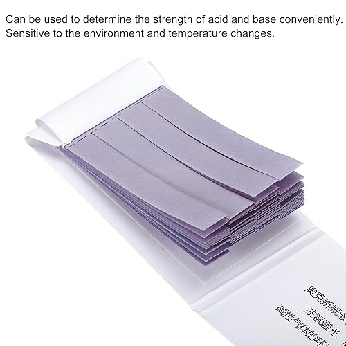 Miniatura 5 de PATIKIL Tiras de prueba de pH, paquete de 4 unidades de 80 papeles indicadores probadores de litmus para agua y alimentos, prueba de ácido del
