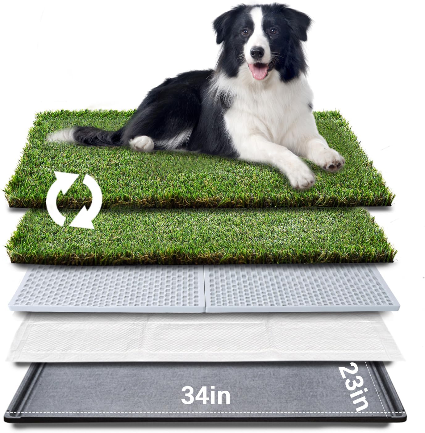 Prevue Pet Products Tinkle Turf Indoor Portable Pee Turf