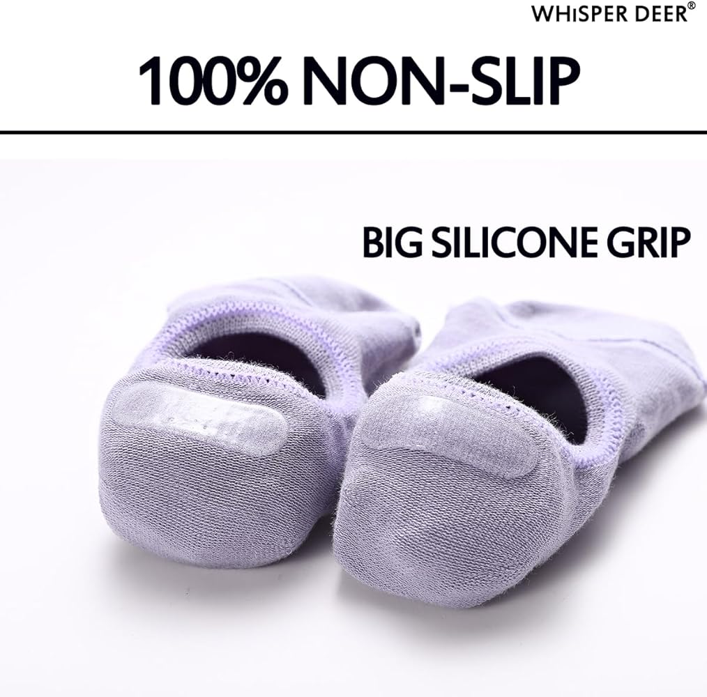 Calzini Invisibili Uomo - Low Cut Antiscivolo In Cotone (Confezione Da 3,6,12 Paia) - WHISPER DEER