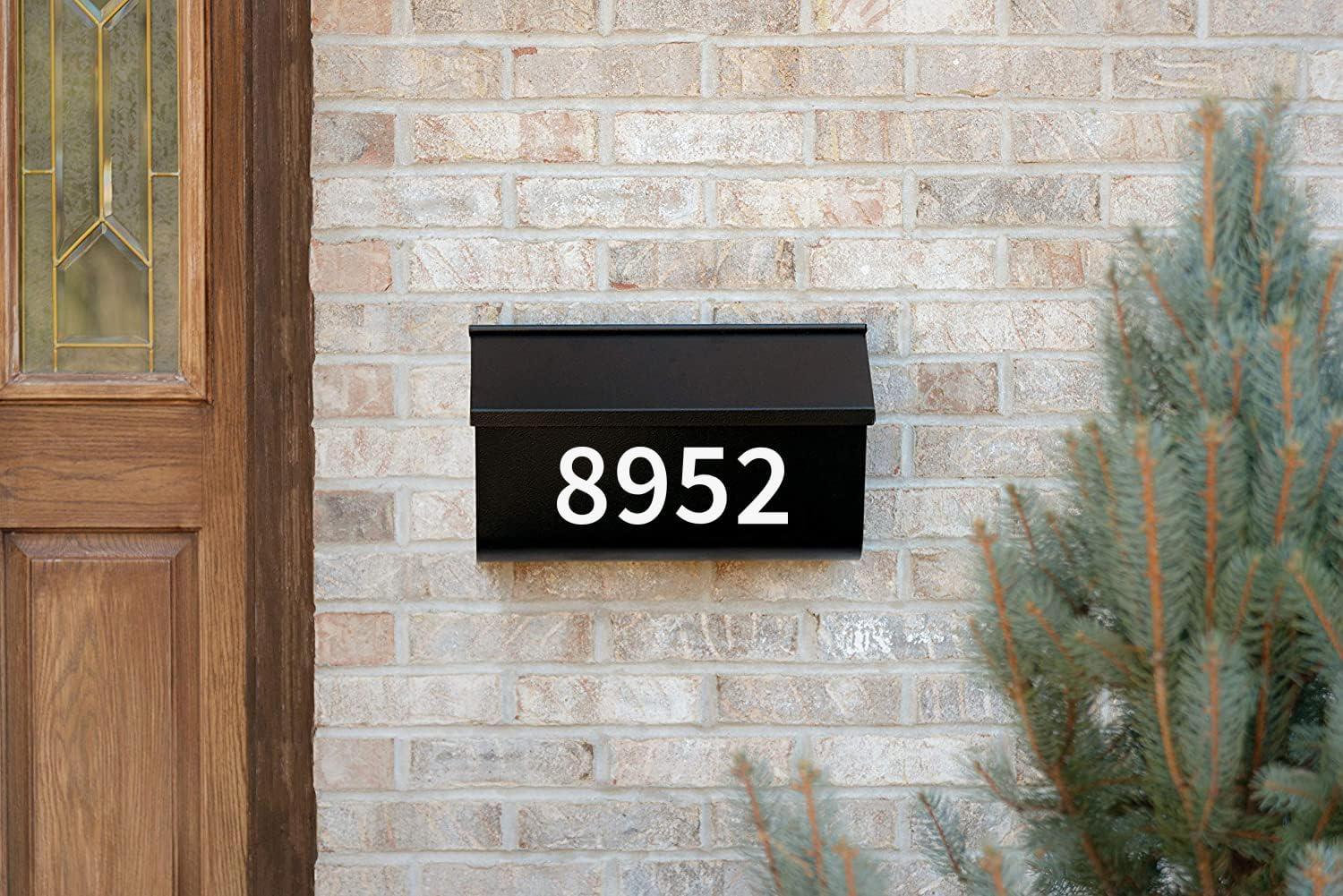 Superflash Self Adhesive Number Stickers, Premium Reflective Mailbox Numbers, Waterproof Number Stickers for House, Outdoor Garbage Can, Cars, Door (4 inch)