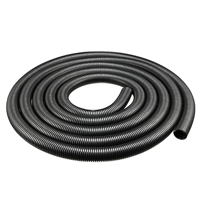 uxcell Corrugated Tube Conduit PP Polyethylene Tubing Flexible Pipe Hose Black 20mm Inner Dia 25mm Outer Dia. 3.8M Long