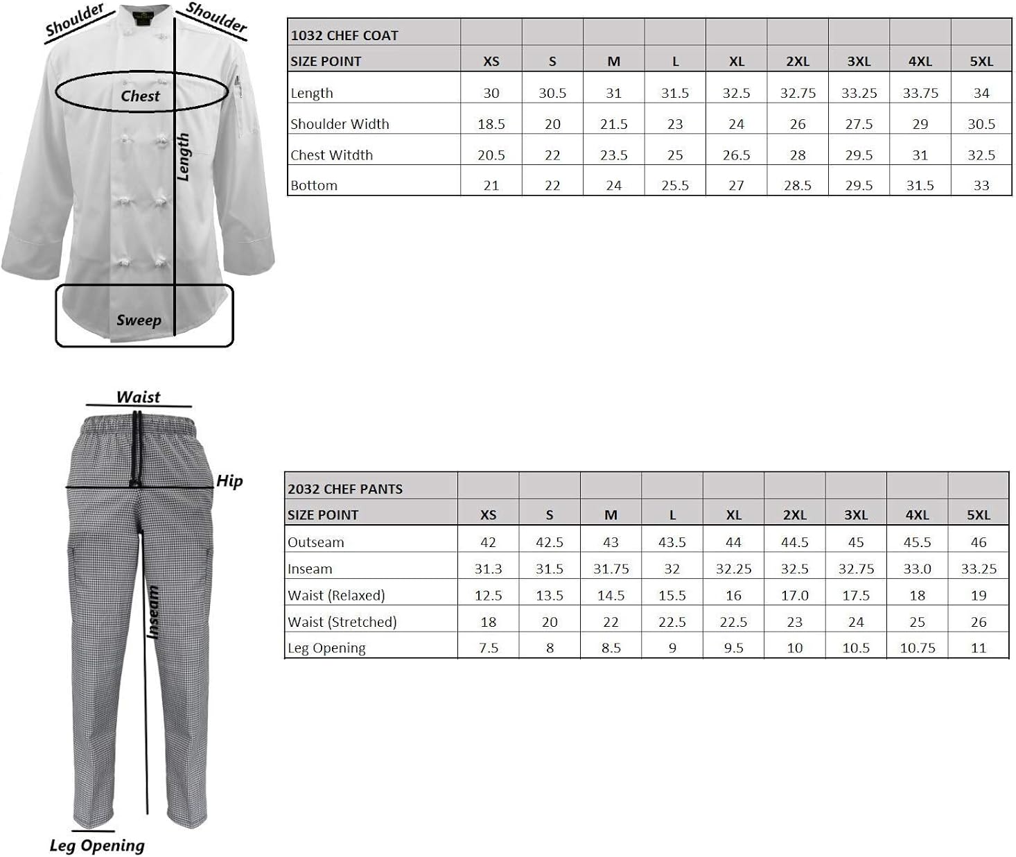 Men's Chef Uniform Set - Chef Coat and Pants: Clothing, Shoes & Jewelry