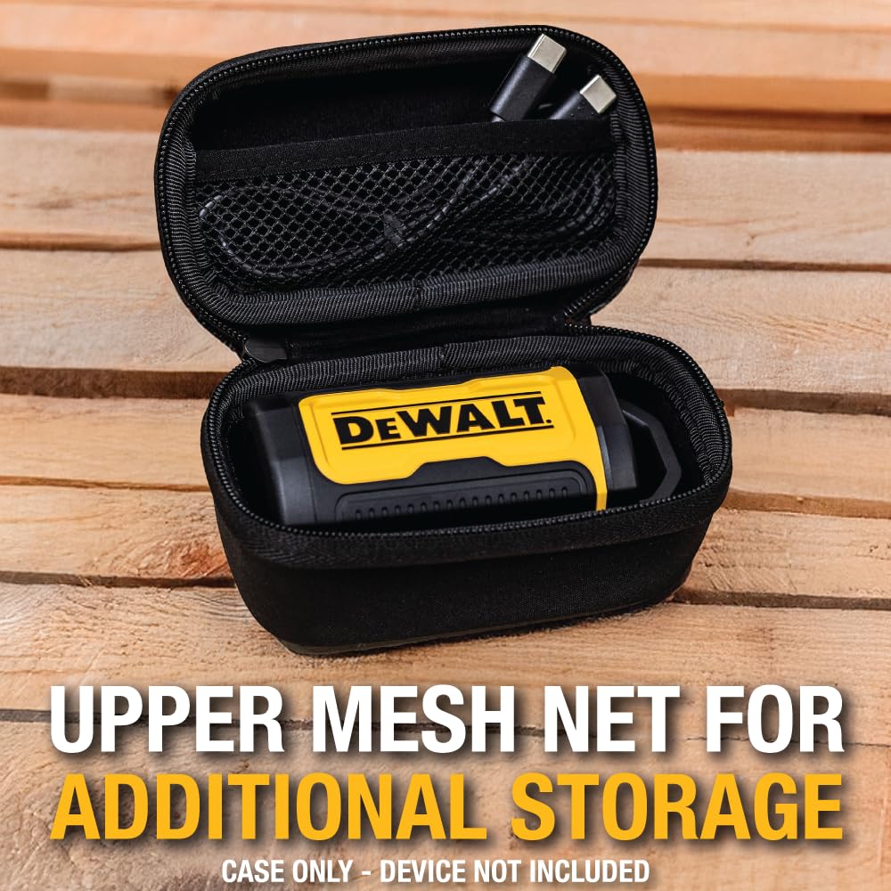 DEWALT Custodia protettiva per auricolari TWS Pro-X2 ANC, compatta e leggera, con custodia rigida in EVA, antiurto, impermeabile, interno morbido e tasca per accessori