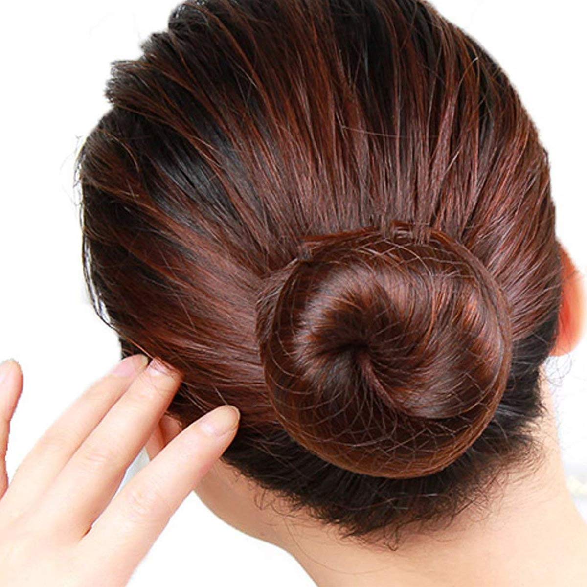 LUOEM 100pcs Cheveux Filets Invisible Edge Edge Mesh (Noir)