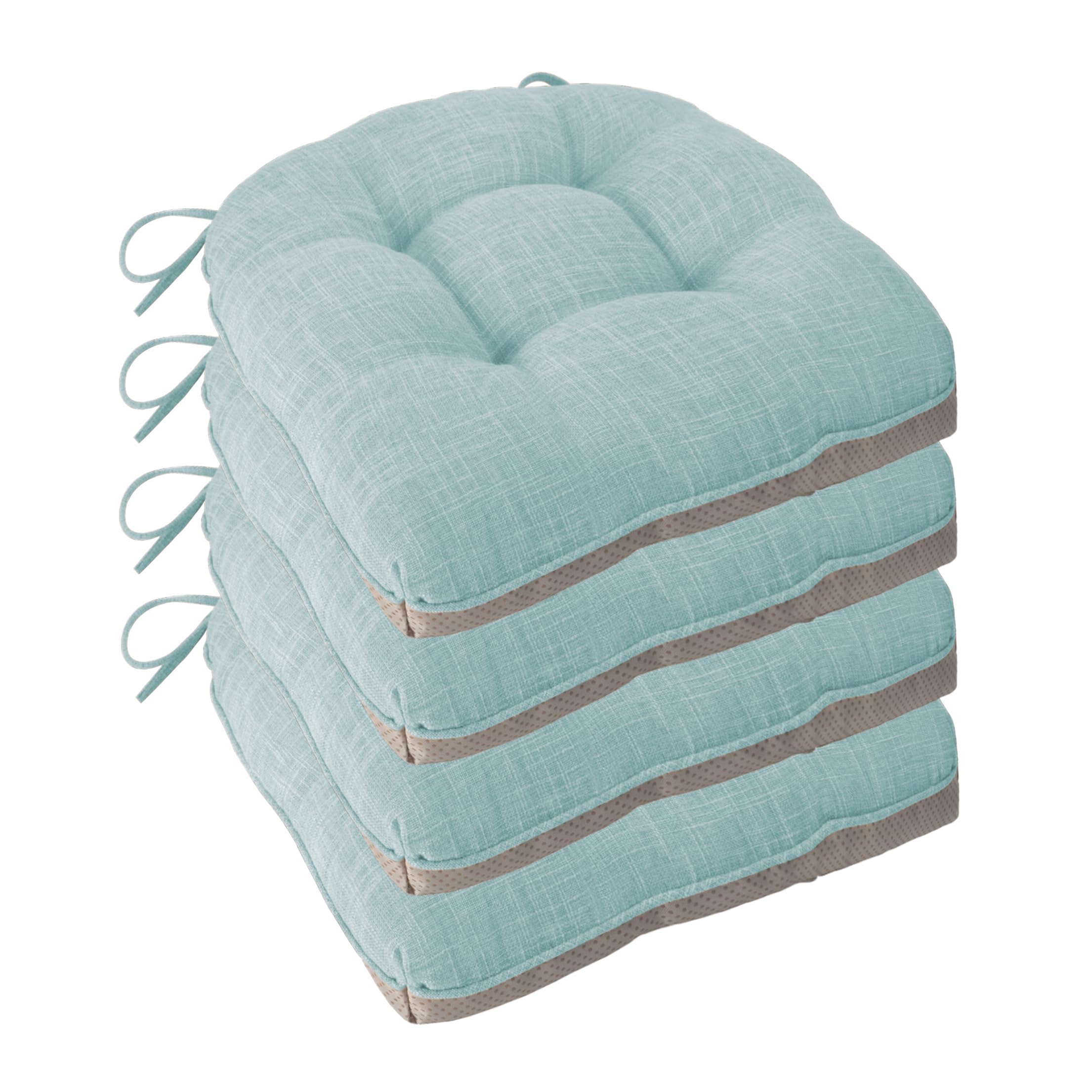 FlyGulls Non Slip Chair Cushions for Dining Chairs Set of 4 Kitchen Chair Cushions 18