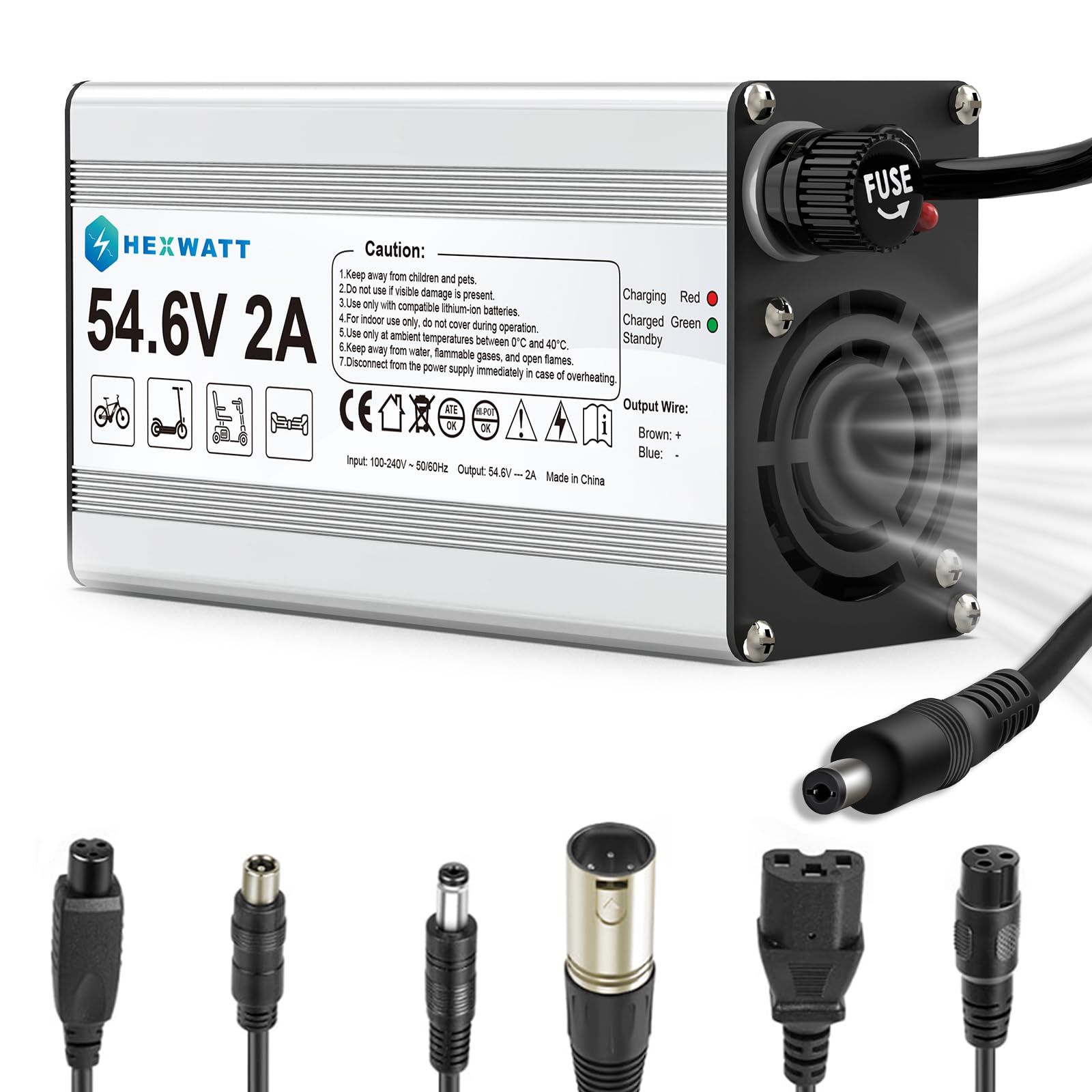 HEXWATT 54.6V 2A Charger