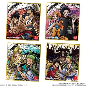 Amazon | ワンピース色紙ART~ワノ国~ (10個入) 食玩・ガム (From