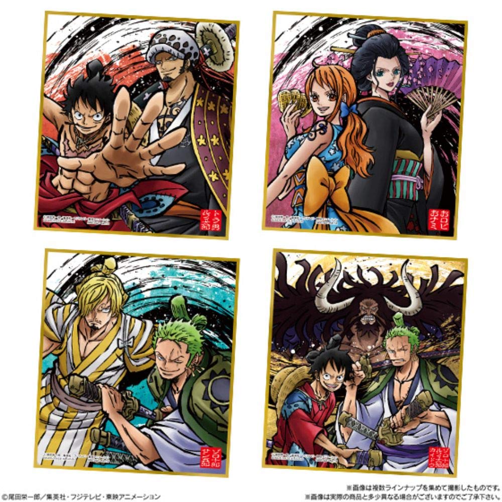 Amazon | ワンピース色紙ART~ワノ国~ (10個入) 食玩・ガム (From