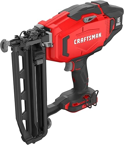 Miniatura 3 de CRAFTSMAN Clavadora de acabado inalámbrica V20, calibre 16, solo herramienta desnuda (CMCN616B)
