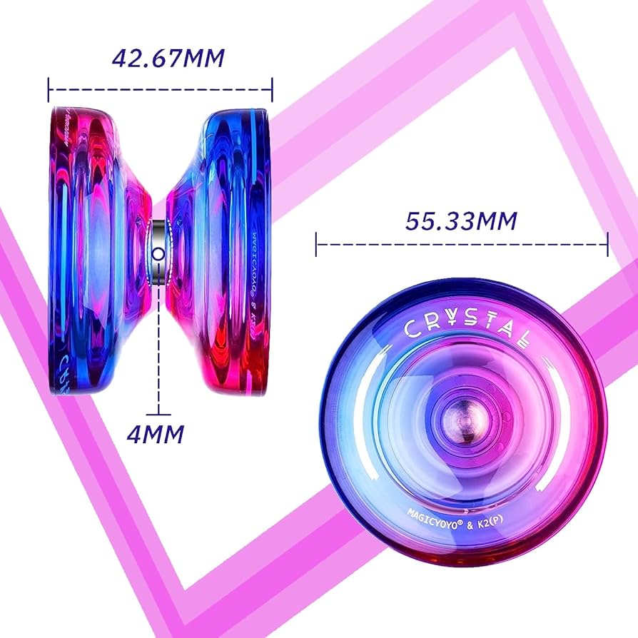 Amazon.com: MAGICYOYO Responsive Yoyo K2 Crystal Blue-Yellow