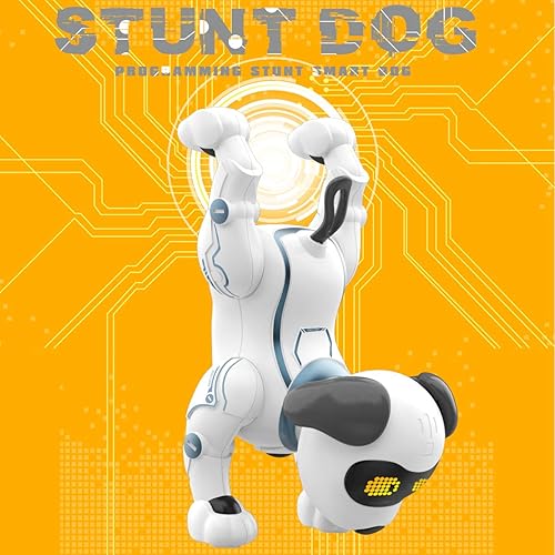 Miniatura 2 de Fisca Perro robótico a control remoto juguetes parda de manos flexión mascotas electrónicas robot programable que baila con sonido para niños y