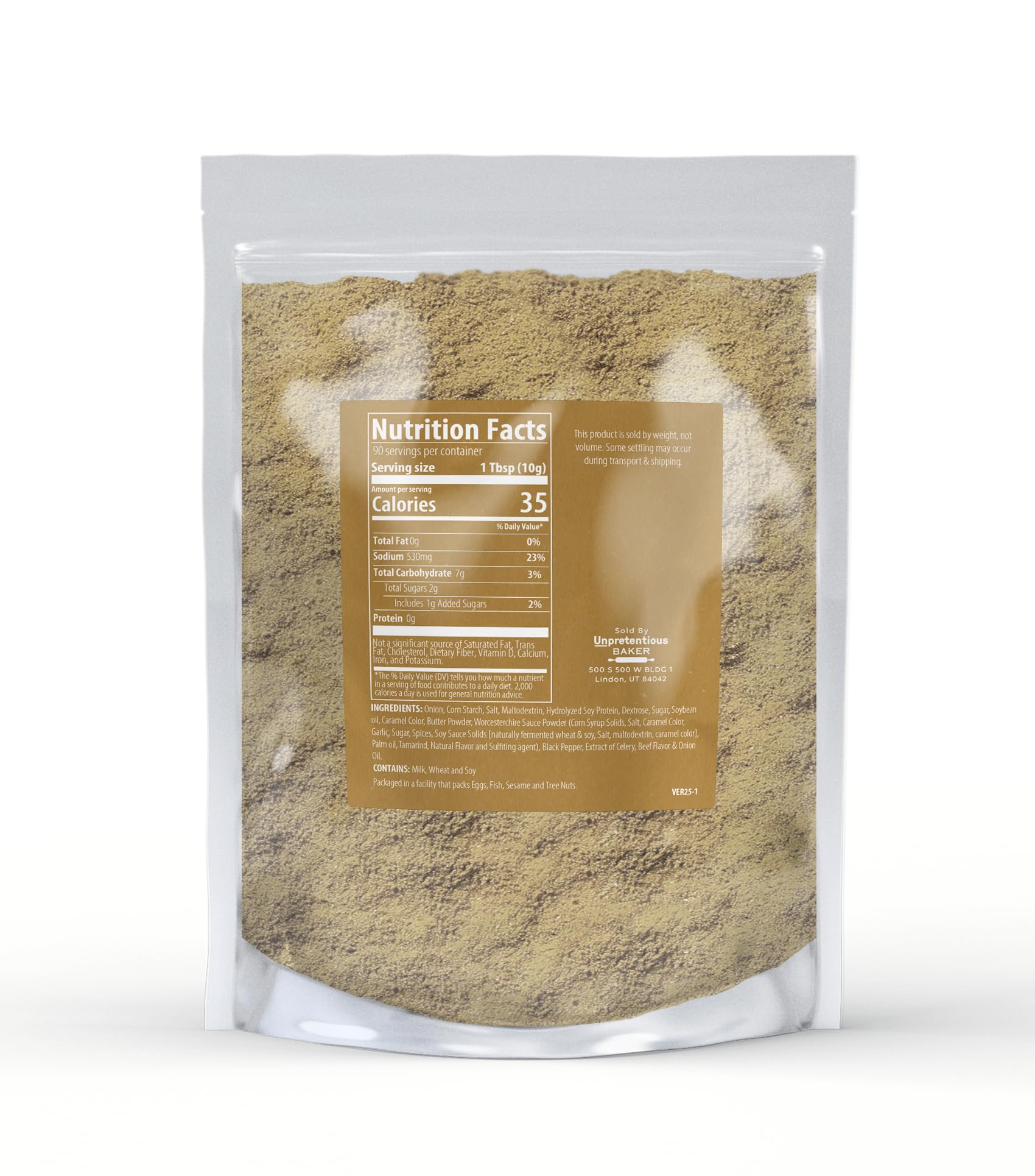 Unpretentious Onion Soup & Seasoning Mix, 2 lb, Gourmet Culinary Blend, Great for Soups & Dips