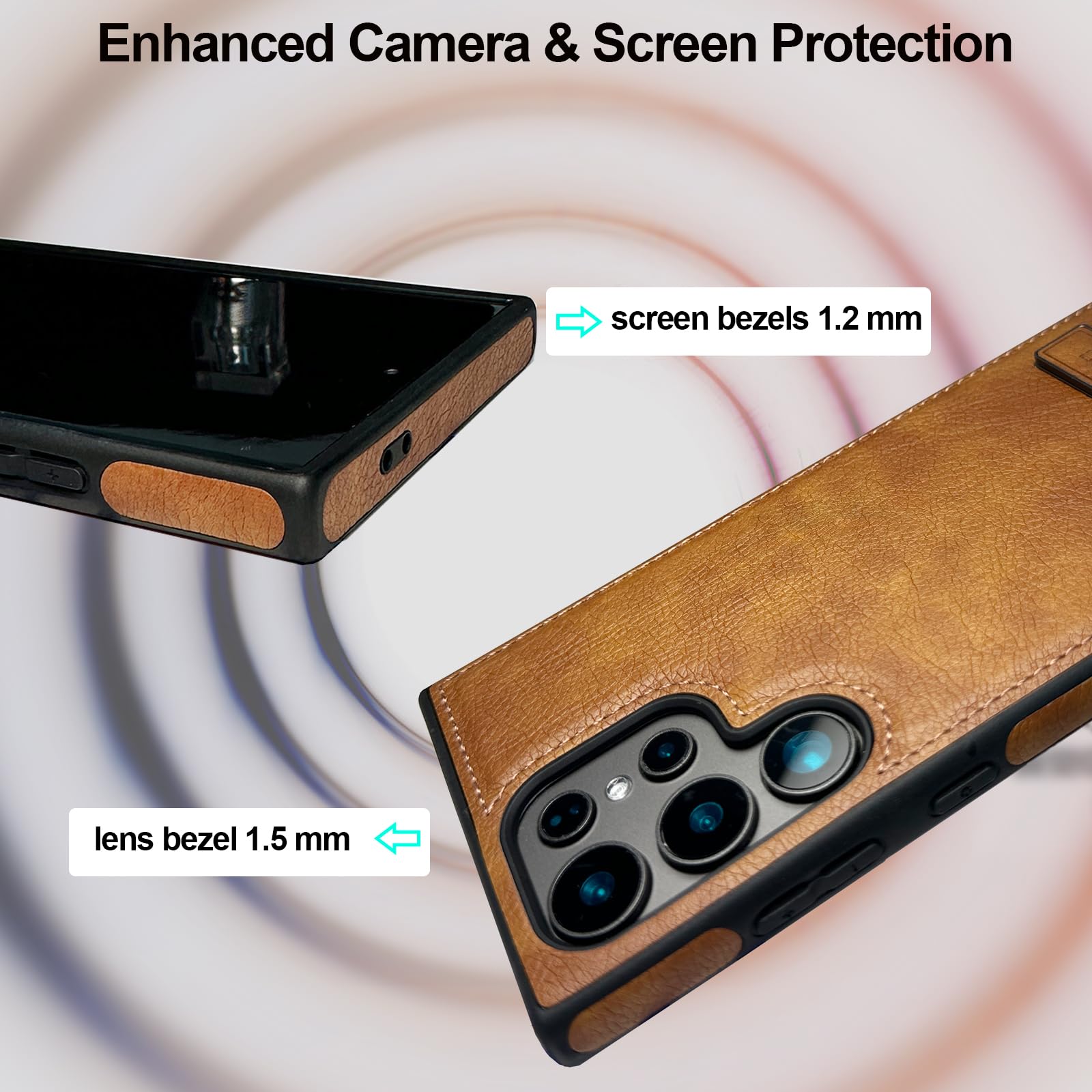 Samsung Galaxy S24 Ultra 256GB おまけカバー付き Amazon.com: KSELF Leather Case with Stand for Samsung Galaxy S24