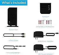 Vista 9 de Nyrius Aries Home - Transmisor y receptor inalámbrico digital HDMI para transmisión de video HD 1080p, caja de cable, satélite, bluray, DVD, PS3