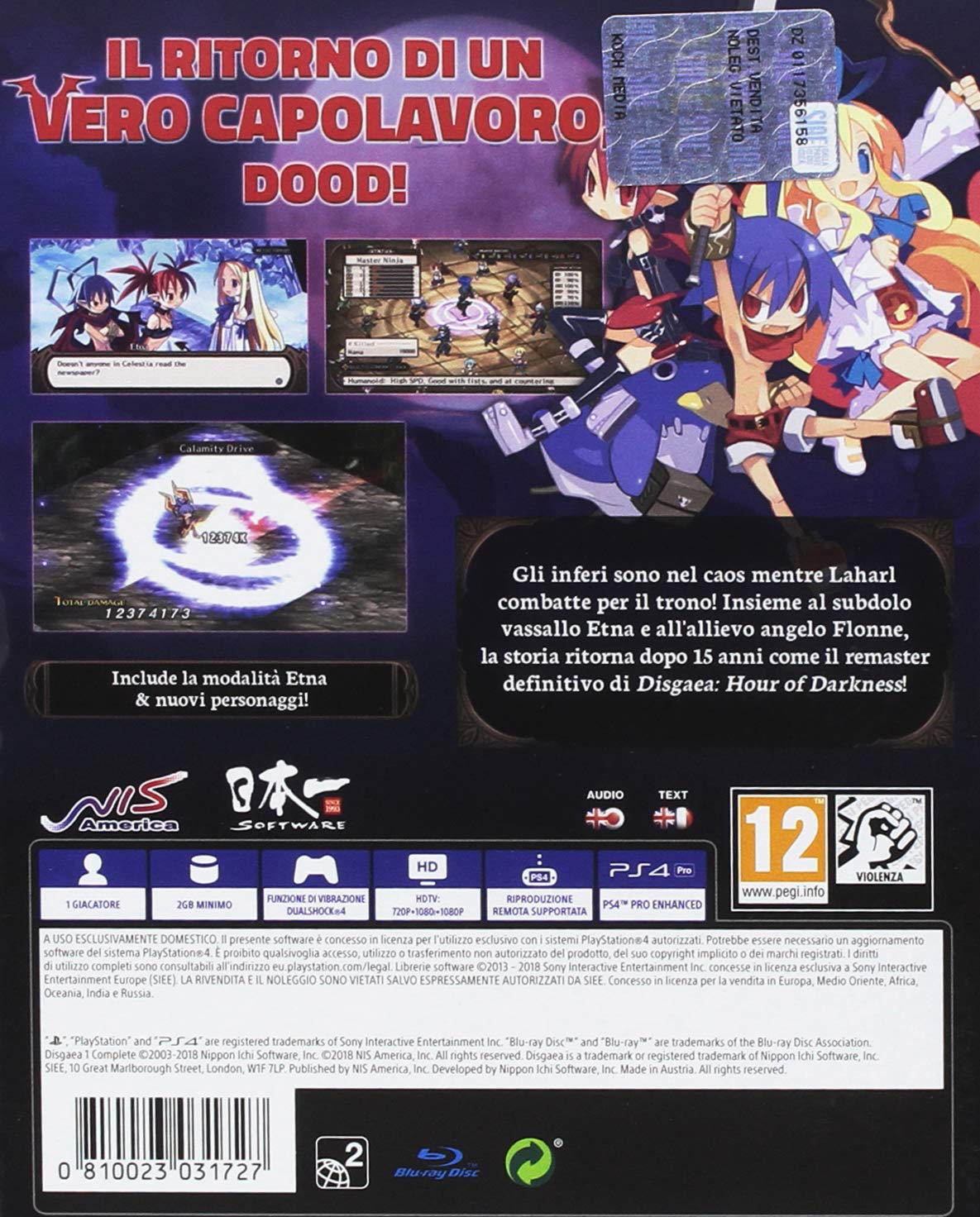 Nis America Disgaea 1 Complete PlayStation 4