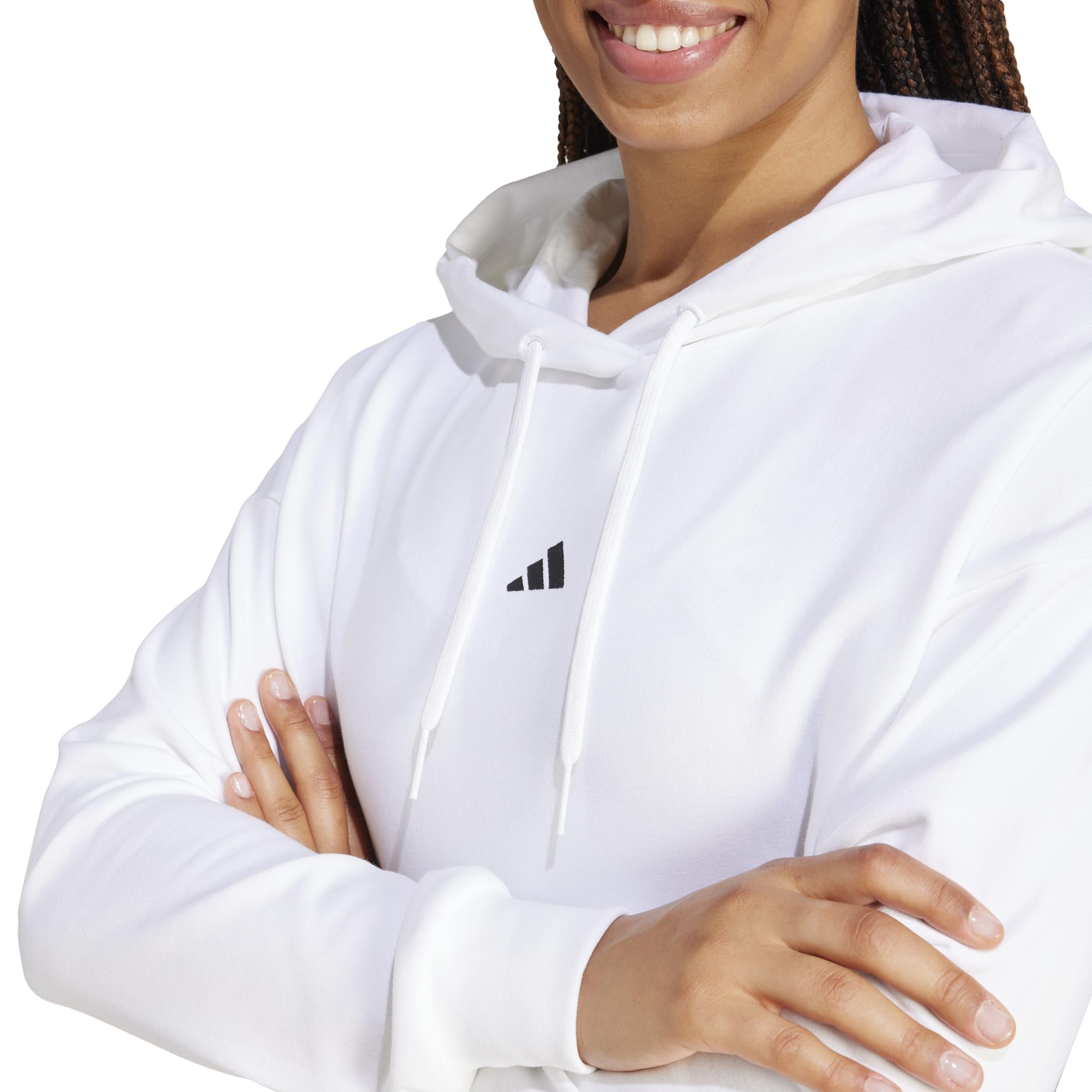 Adidas Damen Essentials Small Logo French Terry Hoodie Kapuzenpullover (1er Pack)