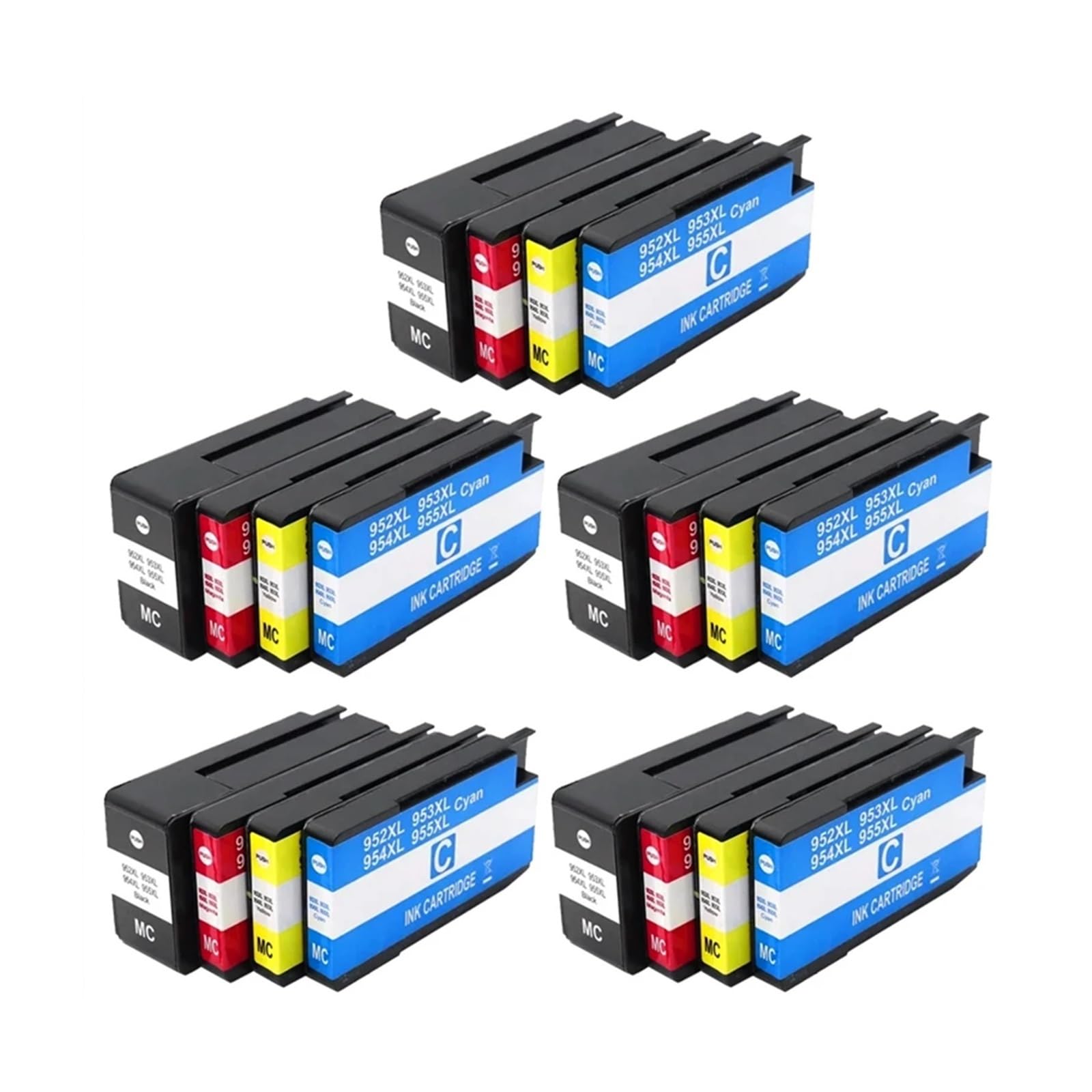 953XL Cartuccia Inchiostro Compatibile Con HP OfficeJet Pro 7720 | Stampa da ufficio, documenti aziendali, testo chiaro, flusso di inchiostro stabile, facile sostituzione(5set)