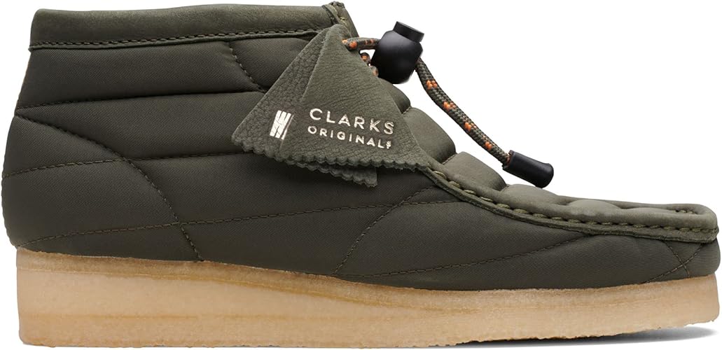 Clarks Men's Wallabee Boots, Khaki Quilted, 11 : Amazon.ca