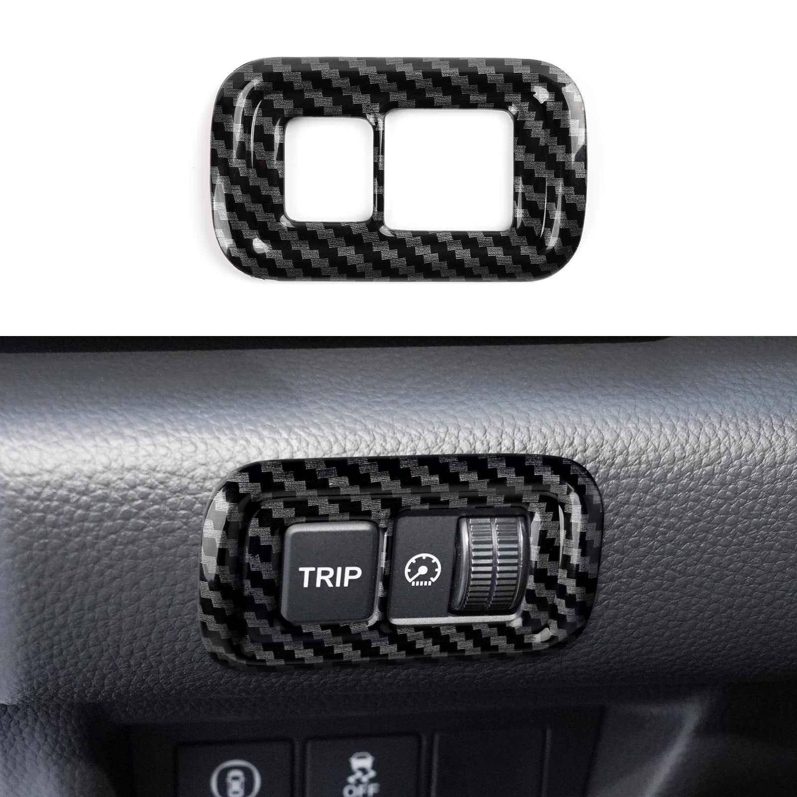 Headlight Switch Control Decals for 2018 2019 2020 2021 2022 Honda Accord 10th Gen Accessories ABS Carbon Fiber Interior Stickers