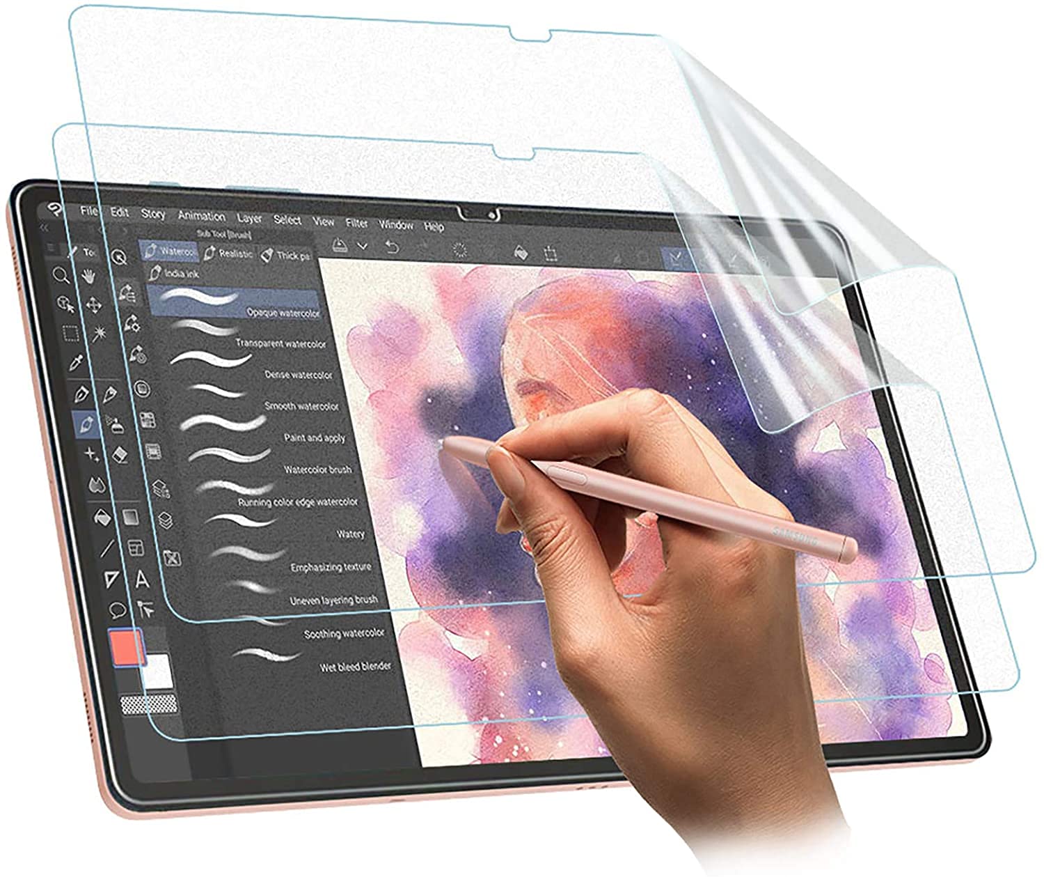 OJOS [2 Pack Paperfeel Screen Protector for Samsung Galaxy Tab S7 11" 2020 SM-T870/SM-T875, matte screen protector compatible with Writing & Drawing Like on Paper with S pen (Anti Glare) (B09B5X86DQ) Amazon Price History, Amazon Price Tracker